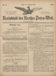 Kreisblatt des Kreises Posen-West 1908.10.15 Jg.20 Nr42