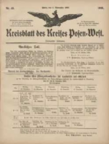 Kreisblatt des Kreises Posen-West 1908.11.05 Jg.20 Nr45
