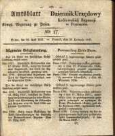 Amtsblatt der Königlichen Regierung zu Posen. 1837.04.25 Nro.17