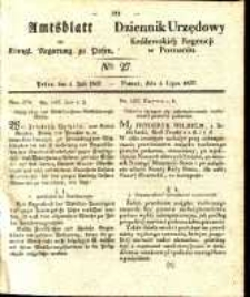 Amtsblatt der Königlichen Regierung zu Posen. 1837.07.04 Nro.27
