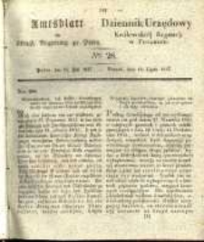 Amtsblatt der Königlichen Regierung zu Posen. 1837.07.11 Nro.28