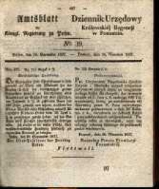 Amtsblatt der Königlichen Regierung zu Posen. 1837.09.26 Nro.39