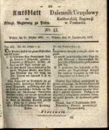 Amtsblatt der Königlichen Regierung zu Posen. 1837.10.24 Nro.43