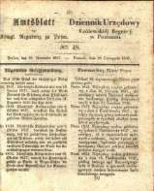Amtsblatt der Königlichen Regierung zu Posen. 1837.11.28 Nro.48