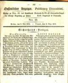 Oeffentlicher Anzeiger. 1838.05.08 Nro.19