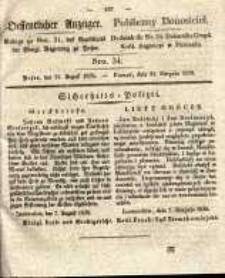 Oeffentlicher Anzeiger. 1838.08.21 Nro.34