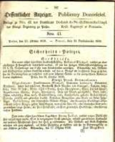 Oeffentlicher Anzeiger. 1838.10.23 Nro 43