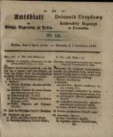 Amtsblatt der Königlichen Regierung zu Posen. 1829.04.07 Nro.14