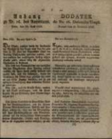 Dodatek do Nr. 16. Dziennika Urzęd.