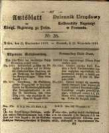 Amtsblatt der Königlichen Regierung zu Posen. 1829.09.22 Nro.38