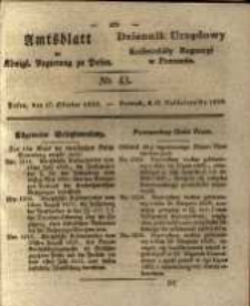 Amtsblatt der Königlichen Regierung zu Posen. 1829.10.27 Nro.43