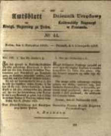 Amtsblatt der Königlichen Regierung zu Posen. 1829.11.03 Nro.44