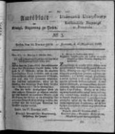 Amtsblatt der K&ouml;niglichen Regierung zu Posen. 1828.01.15 Nro.3