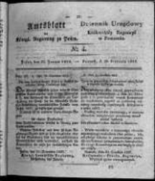 Amtsblatt der K&ouml;niglichen Regierung zu Posen. 1828.01.22 Nro.4