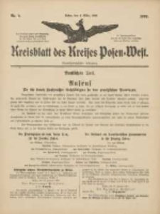 Kreisblatt des Kreises Posen-West 1909.03.04 Jg.21 Nr9