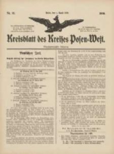 Kreisblatt des Kreises Posen-West 1909.04.01 Jg.21 Nr13