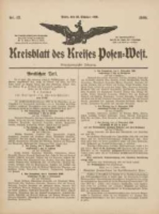 Kreisblatt des Kreises Posen-West 1909.10.28 Jg.21 Nr43