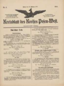Kreisblatt des Kreises Posen-West 1910.02.24 Jg.22 Nr9