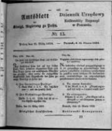 Amtsblatt der Königlichen Regierung zu Posen. 1828.03.25 Nro.13