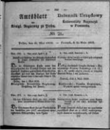 Amtsblatt der K&ouml;niglichen Regierung zu Posen. 1828.05.20 Nro. 21