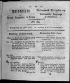 Amtsblatt der K&ouml;niglichen Regierung zu Posen. 1828.06.24 Nro. 26