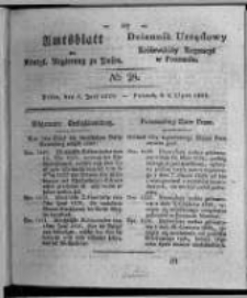 Amtsblatt der K&ouml;niglichen Regierung zu Posen. 1828.07.08 Nro. 28