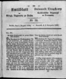Amtsblatt der Königlichen Regierung zu Posen. 1828.08.05 Nro. 32