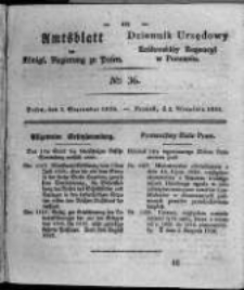 Amtsblatt der K&ouml;niglichen Regierung zu Posen. 1828.09.02 Nro. 36