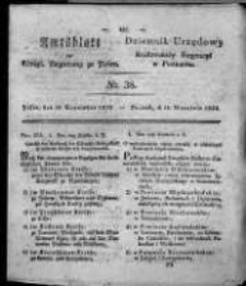 Amtsblatt der Königlichen Regierung zu Posen. 1828.09.16 Nro. 38