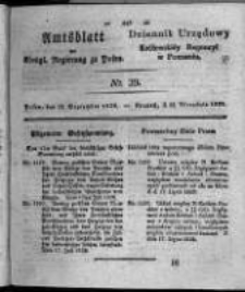 Amtsblatt der Königlichen Regierung zu Posen. 1828.09.23 Nro. 39