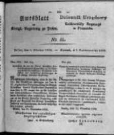 Amtsblatt der Königlichen Regierung zu Posen. 1828.10.07 Nro. 41