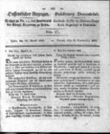 Oeffentlicher Anzeiger. 1828.04.22 Nro.17