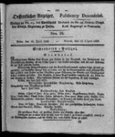 Oeffentlicher Anzeiger. 1828.07.15 Nro. 29
