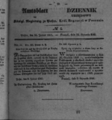 Amtsblatt der Königlichen Regierung zu Posen. 1841.01.24 Nro.4