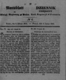 Amtsblatt der Königlichen Regierung zu Posen. 1841.02.07 Nro.6