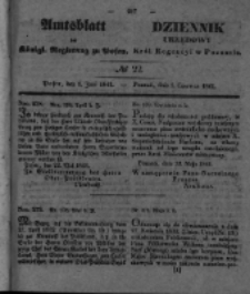 Amtsblatt der Königlichen Regierung zu Posen. 1841.06.01 Nro.22