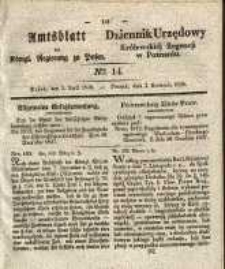 Amtsblatt der Königlichen Regierung zu Posen. 1838.04.03 Nro.14