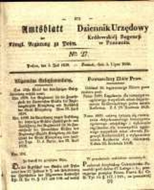 Amtsblatt der Königlichen Regierung zu Posen. 1838.07.03 Nro.27