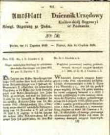Amtsblatt der Königlichen Regierung zu Posen. 1838.12.11 Nro.50