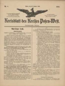 Kreisblatt des Kreises Posen-West 1909.01.28 Jg.21 Nr4