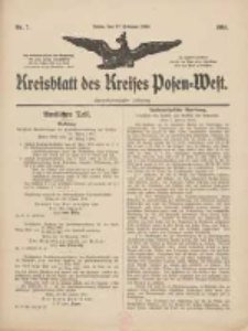 Kreisblatt des Kreises Posen-West 1910.02.17 Jg.22 Nr7