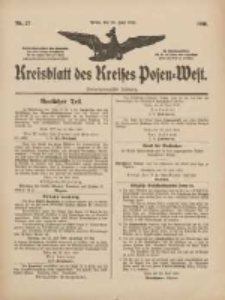 Kreisblatt des Kreises Posen-West 1910.06.23 Jg.22 Nr27