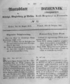 Amtsblatt der Königlichen Regierung zu Posen. 1841.08.10 Nro.32