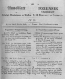 Amtsblatt der K&ouml;niglichen Regierung zu Posen. 1841.10.05 Nro.40