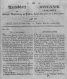 Amtsblatt der Königlichen Regierung zu Posen. 1841.12.28 Nro.52