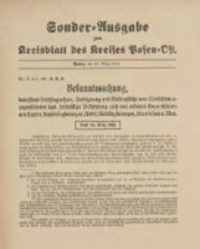 Kreis-Blatt des Kreises Posen-Ost 1918.03.23 Sonder Beilage