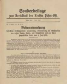 Kreis-Blatt des Kreises Posen-Ost 1917.06.02 Jg.29 Nr26 Sonder Beilage