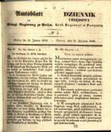 Amtsblatt der Königlichen Regierung zu Posen. 1840.01.21 Nro.3