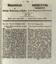 Amtsblatt der Königlichen Regierung zu Posen. 1840.06.09 Nro.23