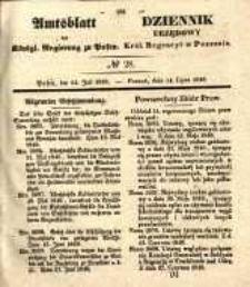 Amtsblatt der Königlichen Regierung zu Posen. 1840.07.14 Nro.28